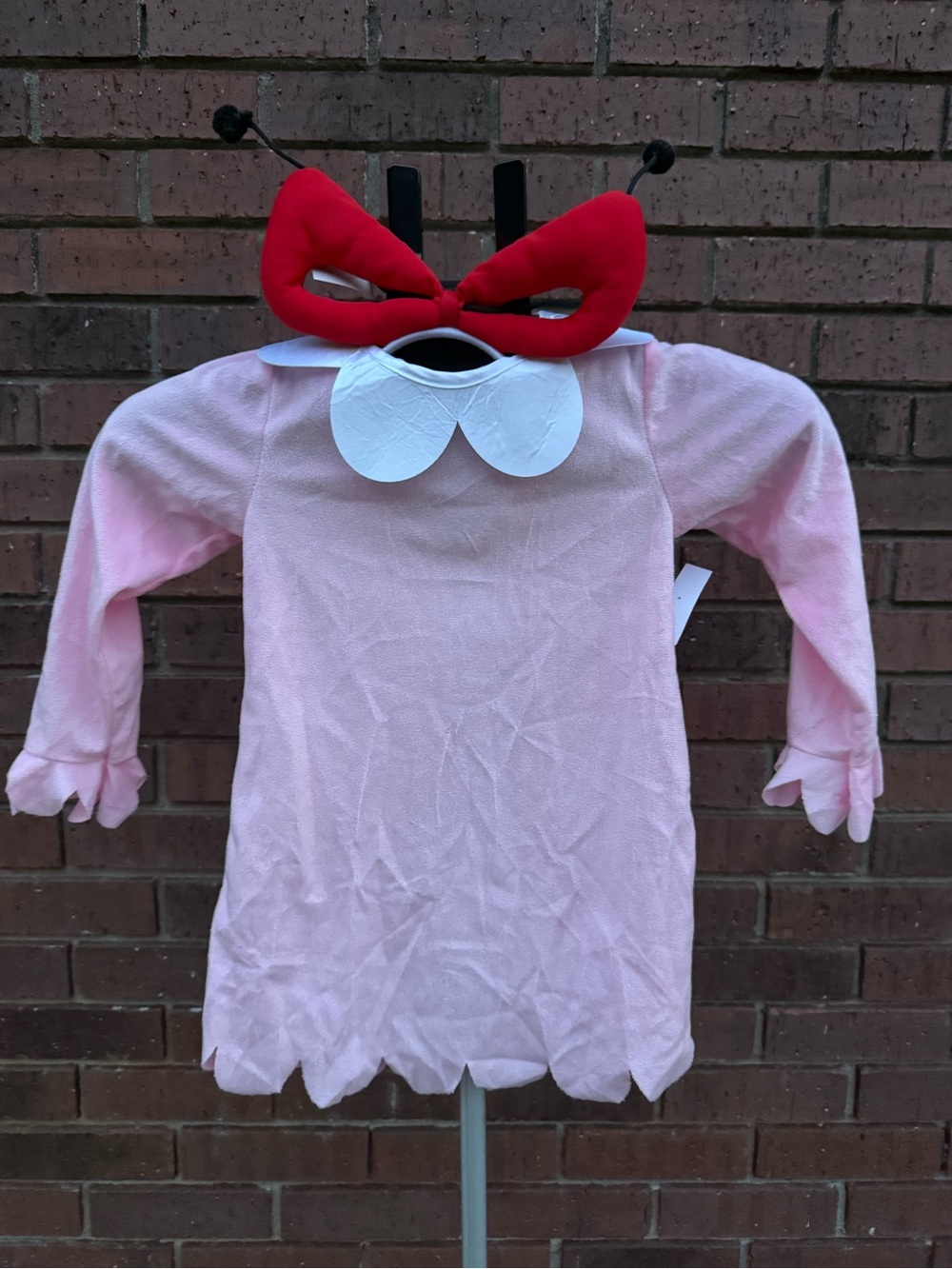 Dr Seuss Cindy Lou Who Toddler Costume Dress Headband Christmas 3T 4T Grinch EUC